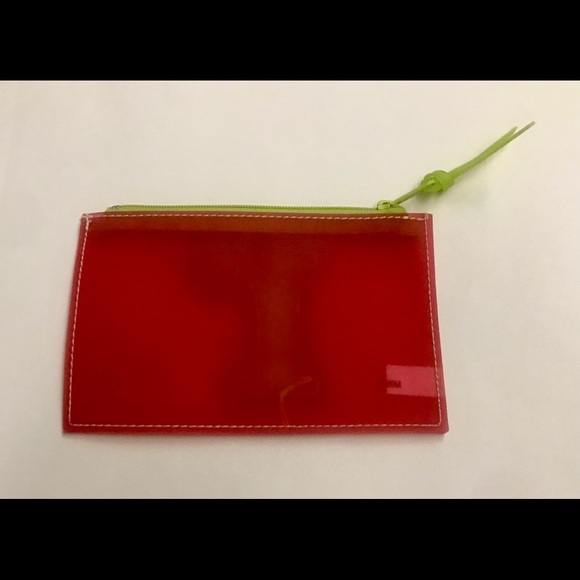 New Pink Change Purse Small r on Front in Green 6” by 4” Jana Feifer - Picture 11 of 12